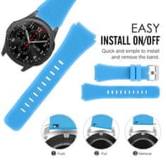 BStrap Silicone Sport pašček za Samsung Gear S3, black