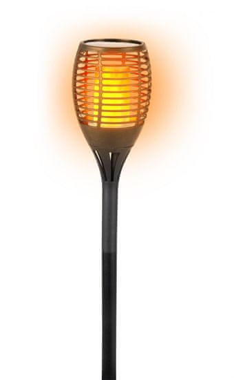 Grundig solarna vrtna svetilka, naraven plamen, 77x12 cm