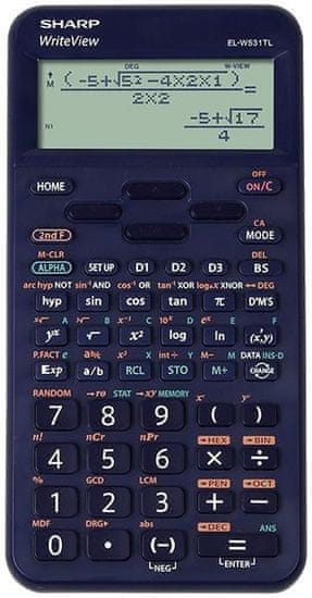 Sharp kalkulator ELW531TLBBL, tehnični, 420 funkcij, 4-vrstični, moder