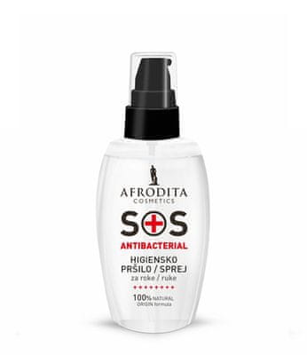 Kozmetika Afrodita SOS higiensko pršilo za roke, 50 ml
