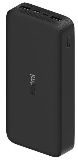 Xiaomi Redmi Power Bank prenosna baterija, 20000 mAh, črna