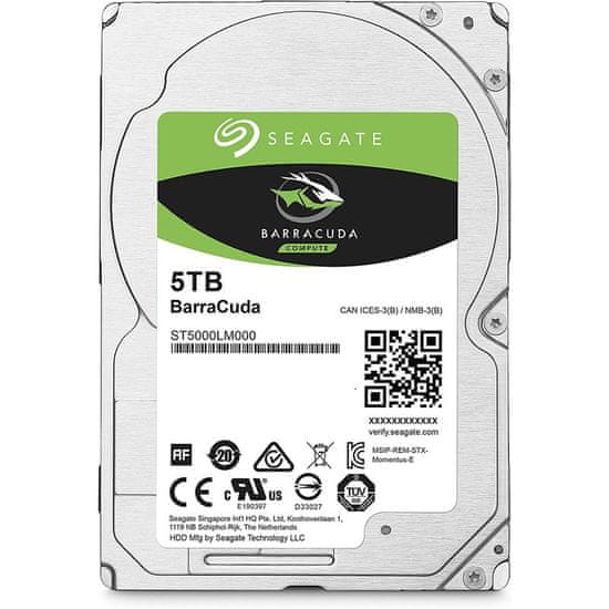 Seagate BarraCuda trdi disk, 5TB, SATA3, 128MB, 5400rpm, 2,5 (ST5000LM000)