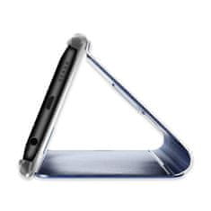 MG Smart Clear View usnjeni ovitek za Xiaomi Mi 10T Lite 5G, srebrna