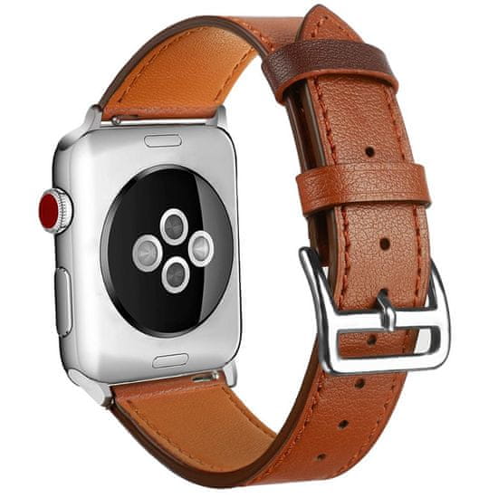 BStrap Leather Rome pašček za Apple Watch 42/44/45mm, Brown