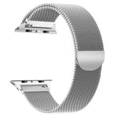 BStrap Milanese pašček za Apple Watch 42/44/45mm, Silver