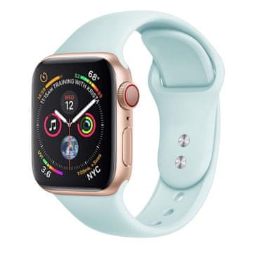 BStrap Soft Silicone pašček za Apple Watch 38/40/41mm, Gemstone Green