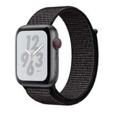 BStrap Nylon pašček za Apple Watch 42/44/45mm, Black