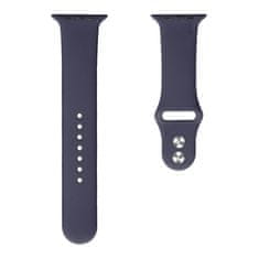 BStrap Soft Silicone pašček za Apple Watch 38/40/41mm, Midnight Blue