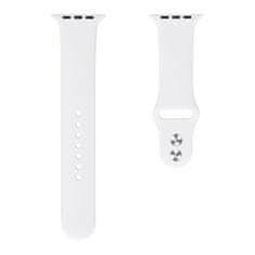 BStrap Soft Silicone pašček za Apple Watch 38/40/41mm, White