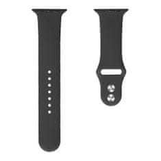BStrap Soft Silicone pašček za Apple Watch 42/44/45mm, Black