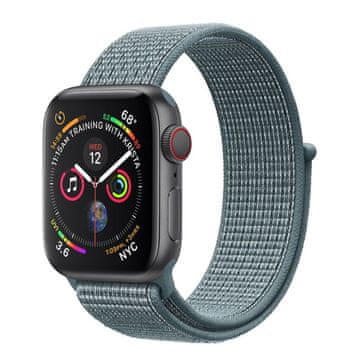 BStrap Nylon pašček za Apple Watch 42/44/45mm, Slate