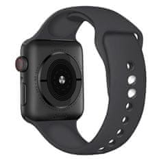 BStrap Soft Silicone pašček za Apple Watch 38/40/41mm, Black