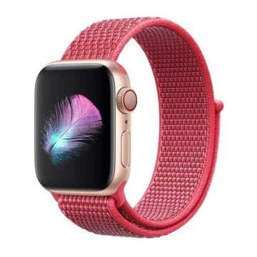 BStrap Nylon pašček za Apple Watch 42/44/45mm, Pink