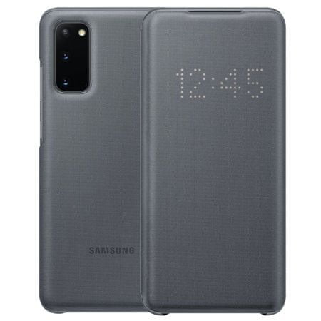 Samsung LED View preklopna torbica za Samsung Galaxy S20, siva (EF-NG980PJE)