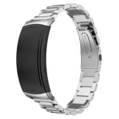 BStrap Stainless Steel pašček za Samsung Gear Fit 2, silver