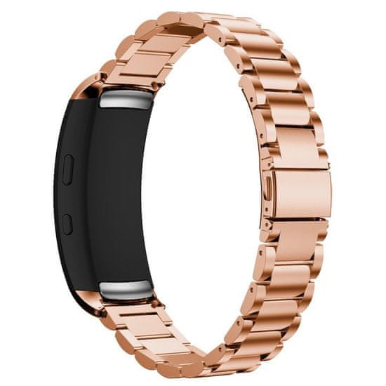 BStrap Stainless Steel pašček za Samsung Gear Fit 2, rose gold