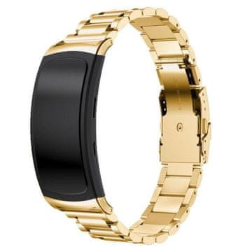 BStrap Stainless Steel pašček za Samsung Gear Fit 2, gold