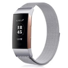 BStrap Milanese (Small) pašček za Fitbit Charge 3 / 4, silver