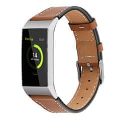 BStrap Fitbit Charge 3 Leather Italy (Large) pašček, Brown