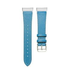 BStrap Leather Italy (Large) pašček za Fitbit Charge 3 / 4, blue