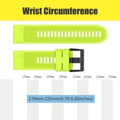 BStrap Silicone Acton pašček za Garmin Fenix 5 / 6 / 6 Pro / 7 / 8 47mm / E, black