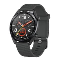 BStrap Silicone Bredon pašček za Huawei Watch GT/GT2 46mm, dark gray