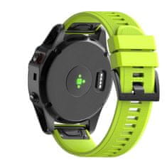 BStrap Silicone Acton pašček za Garmin Fenix 5x / 6x, fruit green