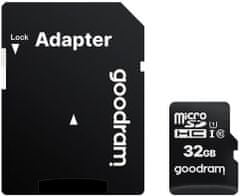 GoodRam spominska kartica microSD 32GB 100MB/s + SD adapter (500305)