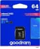 GoodRam spominska kartica microSD 64GB 100MB/s + SD adapter (500307)