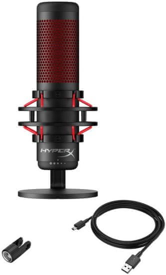 HyperX Quadcast mikrofon (HX-MICQC-BK)