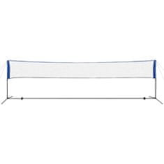 shumee Mreža za badminton s perjanicami 600x155 cm