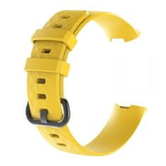 BStrap Silicone Diamond (Small) pašček za Fitbit Charge 3 / 4, yellow