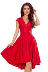 Numoco Obleka z izrezom Patricia rdeča XXL
