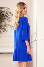 Numoco Ženska mini obleka Lucy kraljevsko modra XXL
