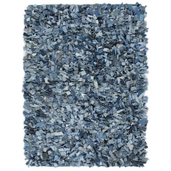 shumee Shaggy preproga, džins, 190x280 cm, modra