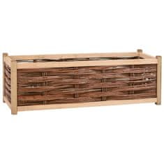 Vidaxl Visoka greda 120x40x40 cm trdna borovina