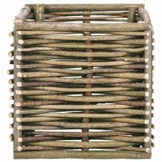 Vidaxl Visoka greda 40x40x40 cm iz lesa leske