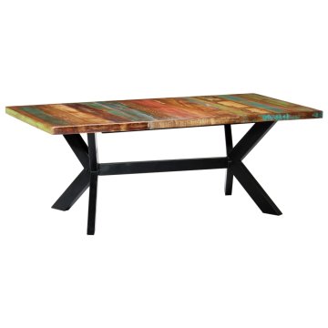 Vidaxl Jedilna miza 200x100x75 cm trden predelan les