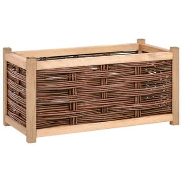 Vidaxl Visoka greda 80x40x40 cm trdna borovina