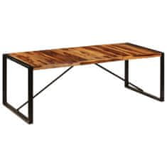 Greatstore Jedilna miza iz trdnega palisandra 220x100x75 cm