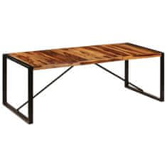Vidaxl Jedilna miza iz trdnega palisandra 220x100x75 cm