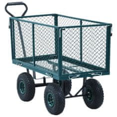 shumee Vrtni ročni voziček zelen 350 kg