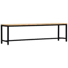 Vidaxl Jedilna klop 160 cm trden robusten mangov les