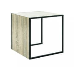 Mørtens Furniture Kavna mizica Baise, 45 cm, hrast/črna