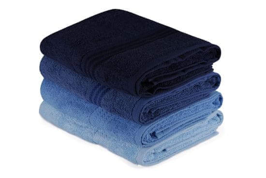 Bath komplet brisač, 4 kosi, modra