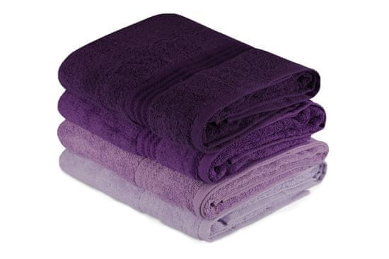 Bath komplet brisač, 4 kosi, vijolična
