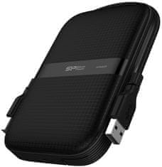 Silicon Power Armor A60 trdi disk (HDD), 2 TB, črn (SP020TBPHDA60S3A)