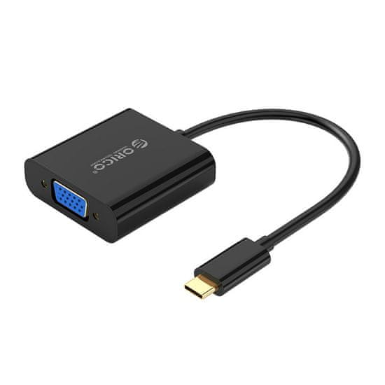 Orico XD-122 adapter USB-C v VGA, črn
