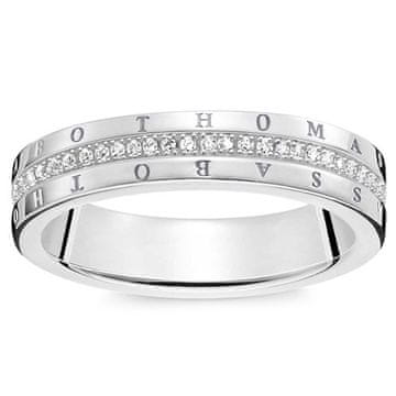 Thomas Sabo Prstan "Classic white" , D_TR0026-725-14-48, Sterling Silver, 925 Sterling srebro, bel diamant