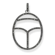 Thomas Sabo Obesek "Črni zarez" , PE742-643-11, Sterling Silver, 925 Sterling srebro, porjavelo, cirkonij črno